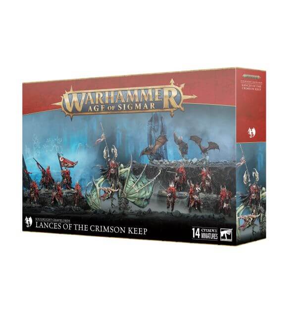 Warhammer Age of Sigmar game box with fantasy characters on a white background