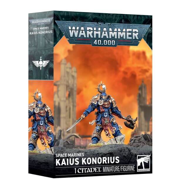 Warhammer 40,000 Space Marine miniatures figure box on a plain white background.