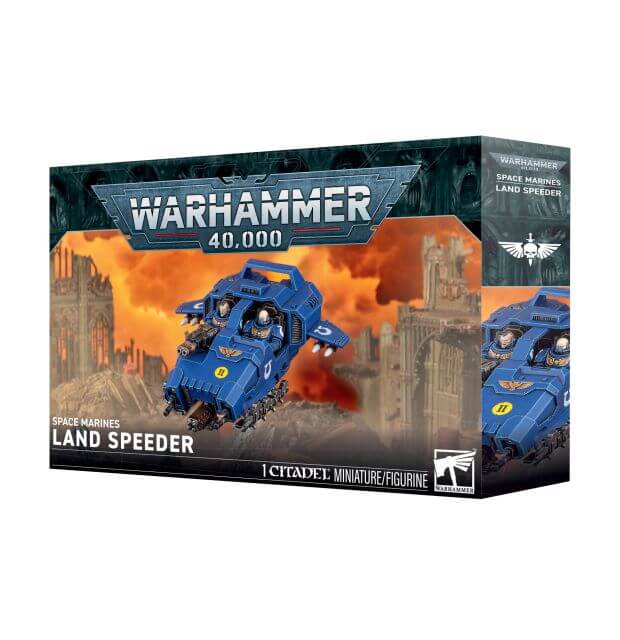 Warhammer 40,000 Space Marine miniatures figure box on a plain white background.