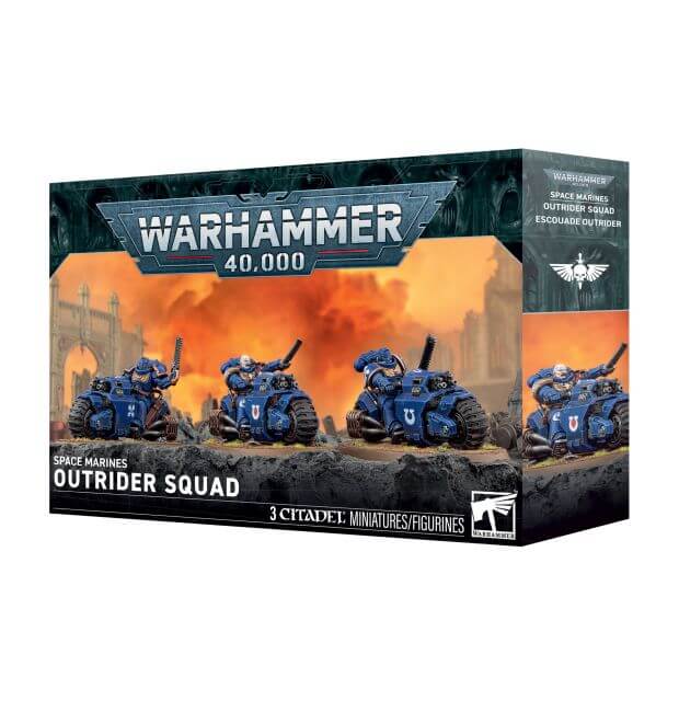 Warhammer 40,000 Space Marine miniatures figure box on a plain white background.
