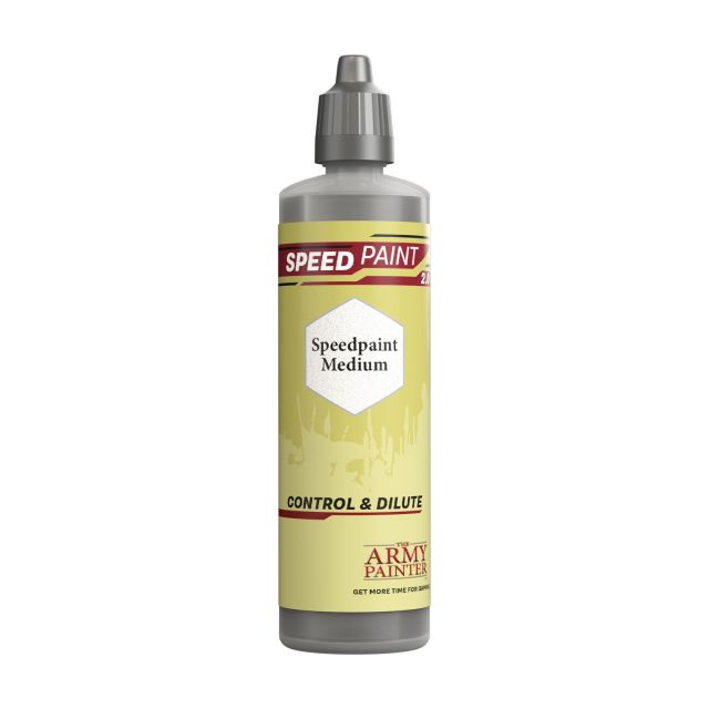 A bottle of The Army Painter Speedpaint 2.0 Medium in a 100ml container with a gray cap.