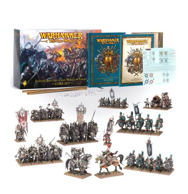 Warhammer The Old World Core Set box contents.