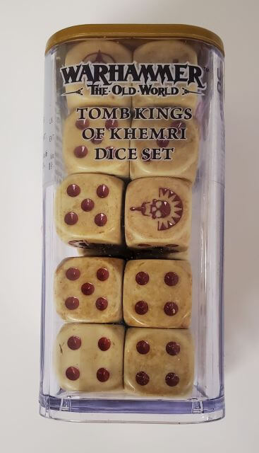 WH The Old World Tomb Kings of Khemri Dice Set