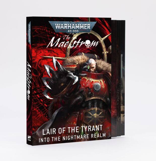 Book titled 'The Maelstrom' from Warhammer 40,000 on a white background