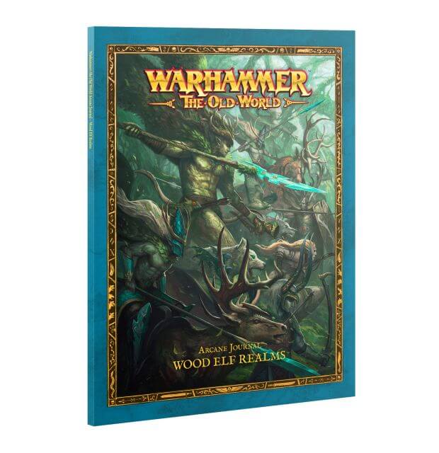 Book cover of 'Warhammer: The Old World' featuring fantasy artwork on a blue background