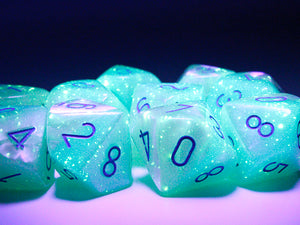Gemini Pearl Turquoise-White with Blue Luminary 10d10