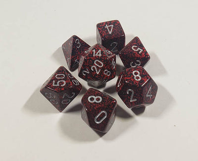 Speckled Silver Volcano Polyhedral