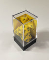 Opaque Yellow with Black Polyhedral