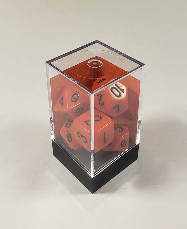 Opaque Orange with Black Polyhedral Set
