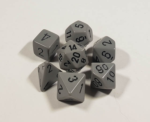 Opaque Grey with Black Polyhedral