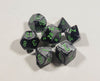Gemini Black-Grey with Green Polyhedral