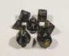Leaf Black Gold with Silver Polyhedral