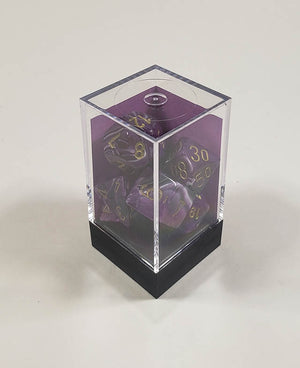 Vortex Purple with Gold Polyhedral Set