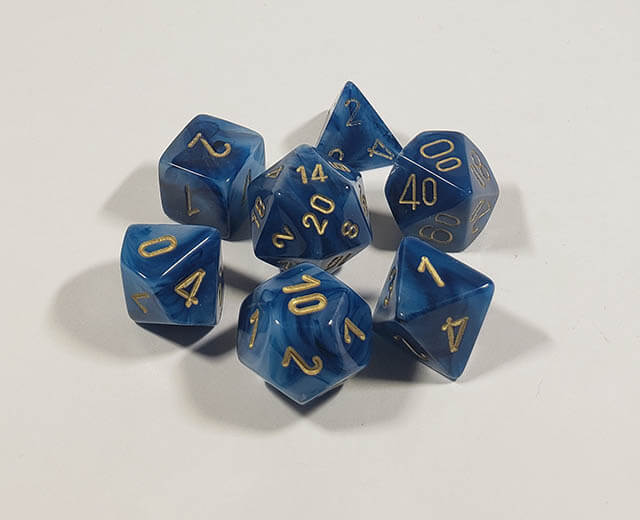 Phantom Teal with Gold Polyhedral