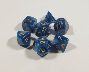 Phantom Teal with Gold Polyhedral Set