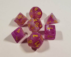 Leaf Fuschia with Yellow Polyhedral Set - OOP