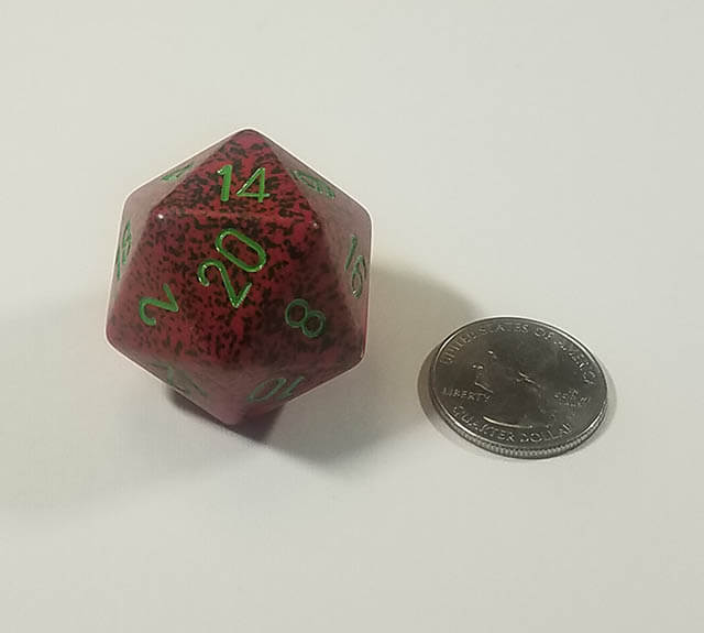 Speckled Strawberry 34mm d20