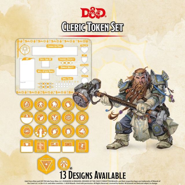 D&D 5th: Token Set - Cleric