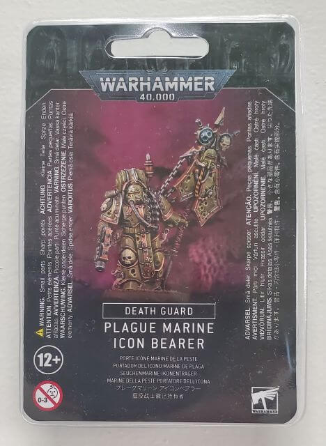Warhammer 40k: Death Guard Plague Marine Icon Bearer - Armada Games
