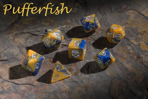 'Spirit of' Deadly Flora & Fauna - Pufferfish Polyhedral Dice
