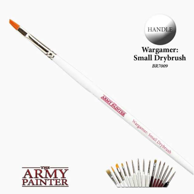 Picture of the Army Painter Small Drybrush, showing the handle and bristles. 