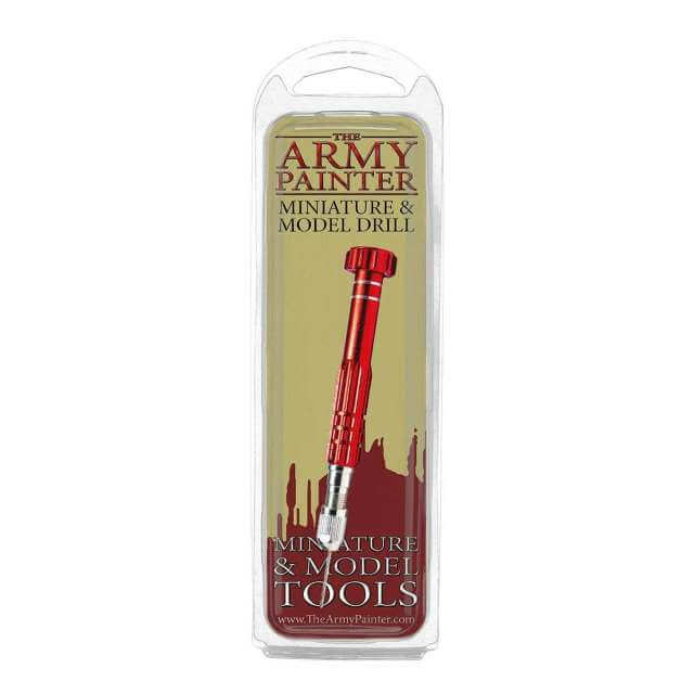 Packaging for Army Painter Model Drill with product visible. 