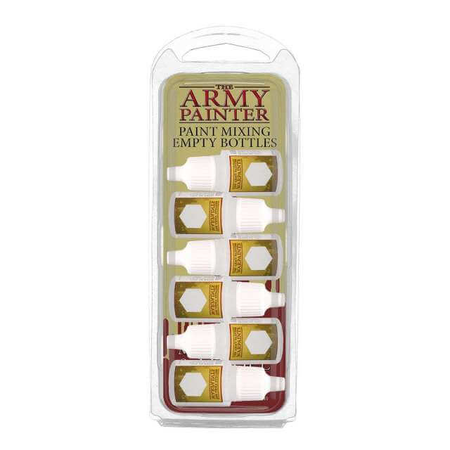 Packaging for Army Painter Mixing Bottles with product visible. 