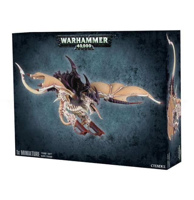 Boxed Warhammer 40,000 Tyranids Harpy / Hive Crone miniature kit featuring a plastic model with multiple components.
