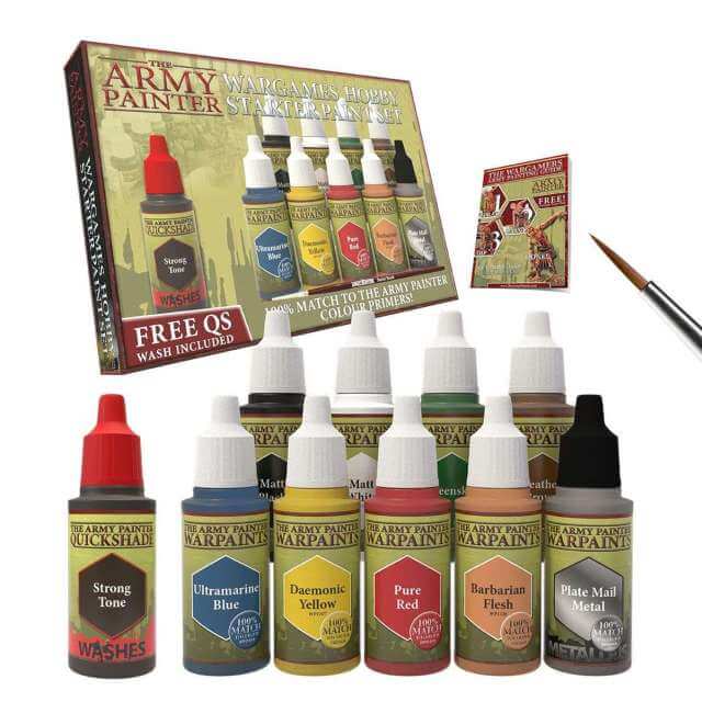 The Army Painter Basic Hobby Collection Miniature Painting Kit Acrylic Paint  set